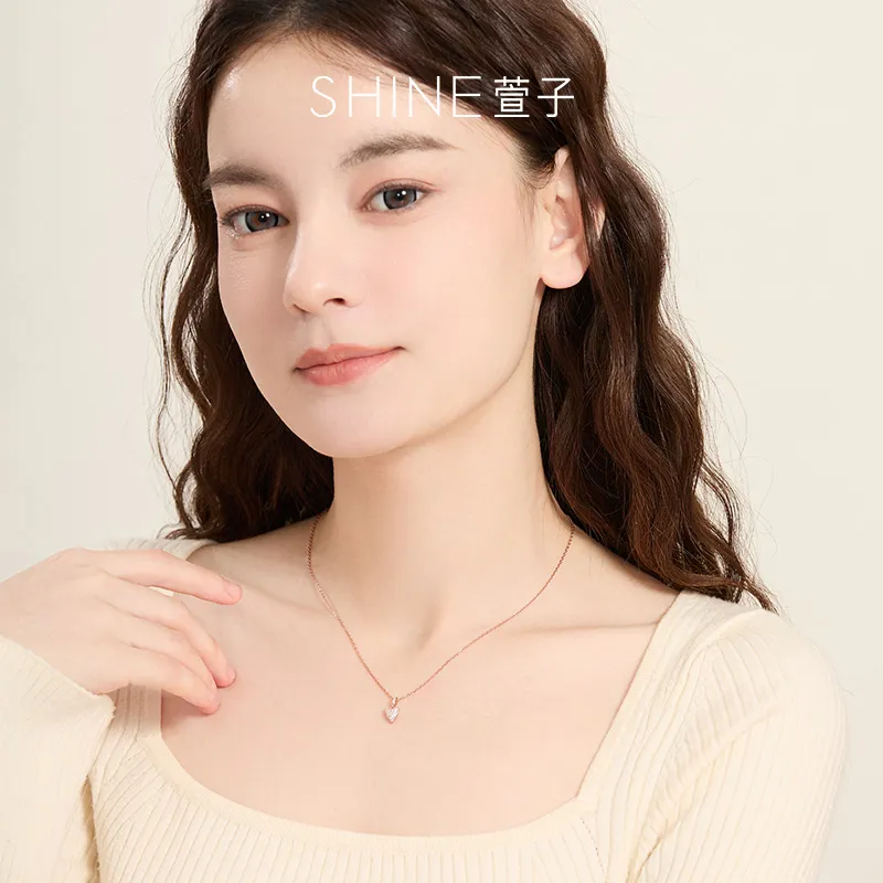 SHINE S925 Silver Necklaces Women's-4