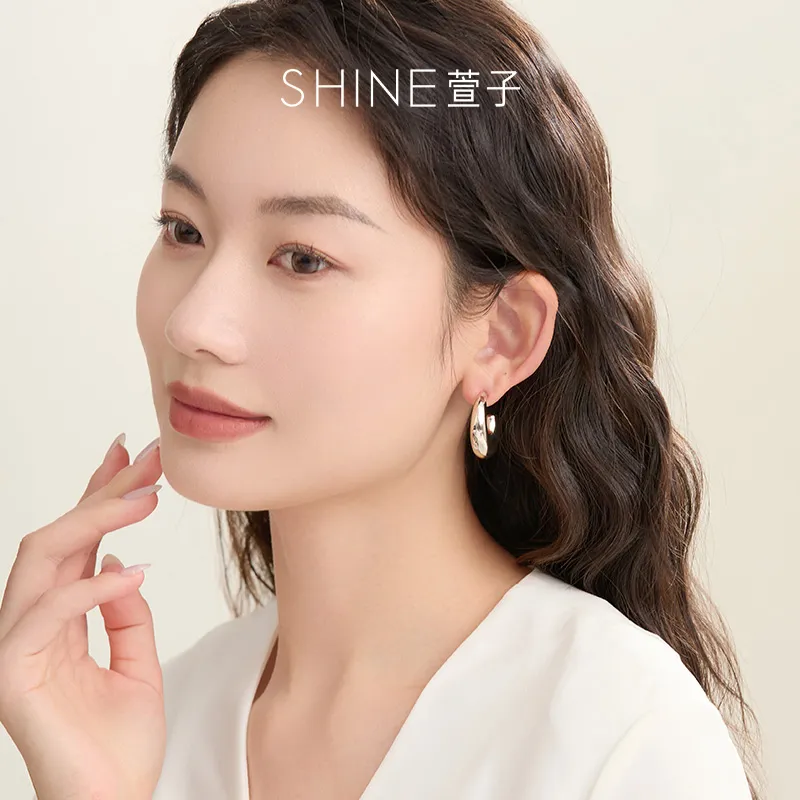 SHINE Metal Girl Collection S925 Silver Earrings Women's-4