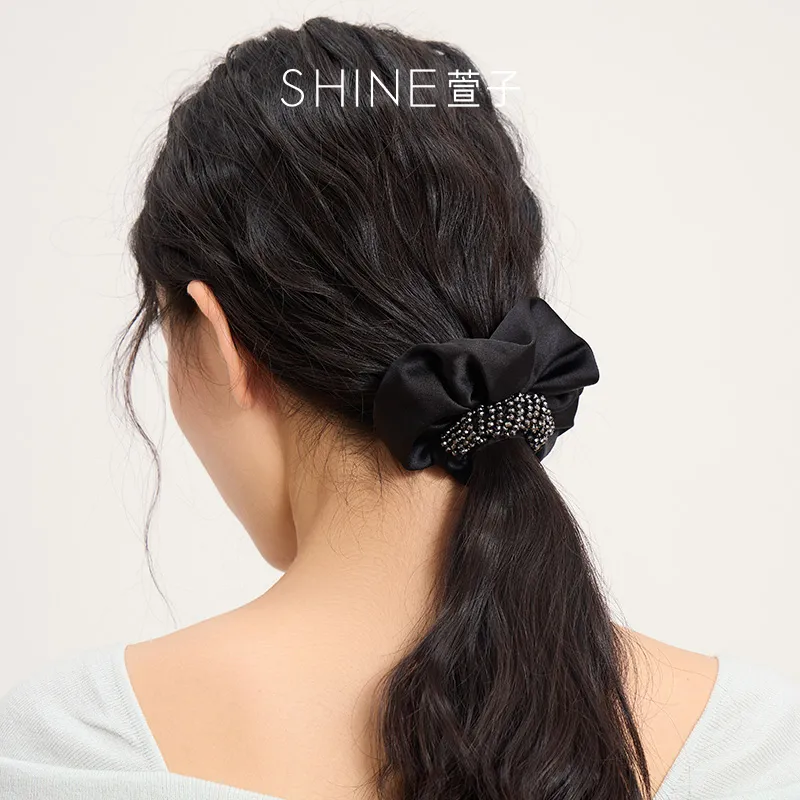 SHINE Polyester, Crystal Diamond Hair Tie Women's-27