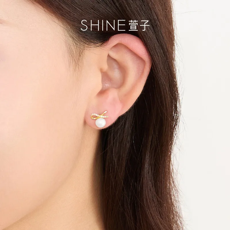 SHINE S925 Silver Earrings Women's-2