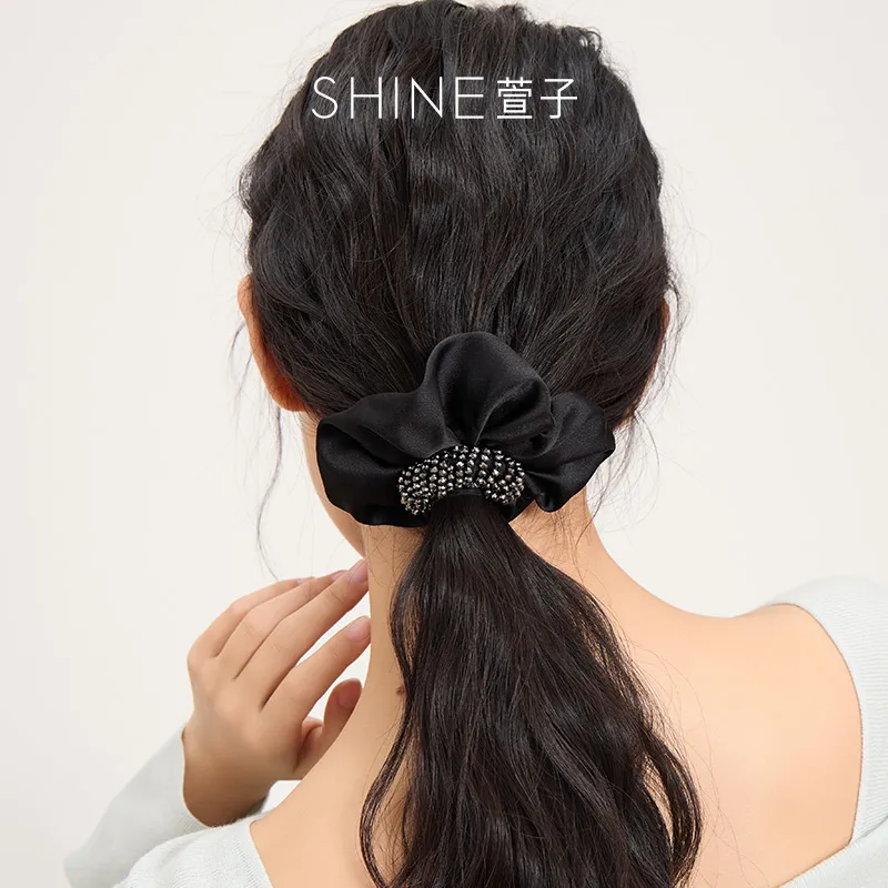 SHINE Polyester, Crystal Diamond Hair Tie Women's-26