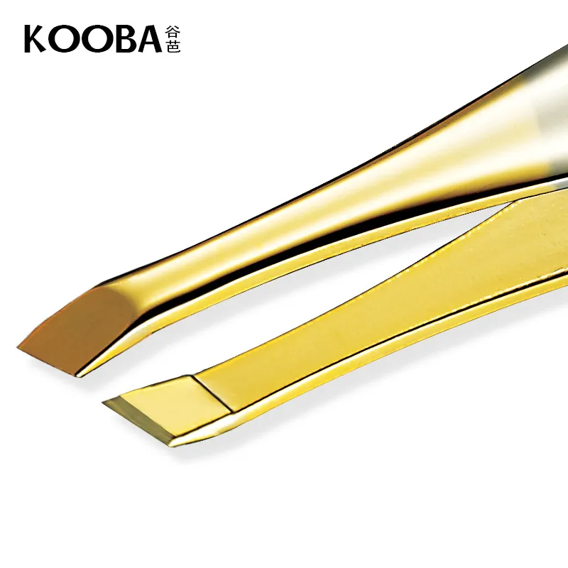 KOOBAPLUS False Eyelash Precision Stainless Steel Brow Tweezers Epilating Eyebrow And Facial Hair Trimmer Beauty Tool-3