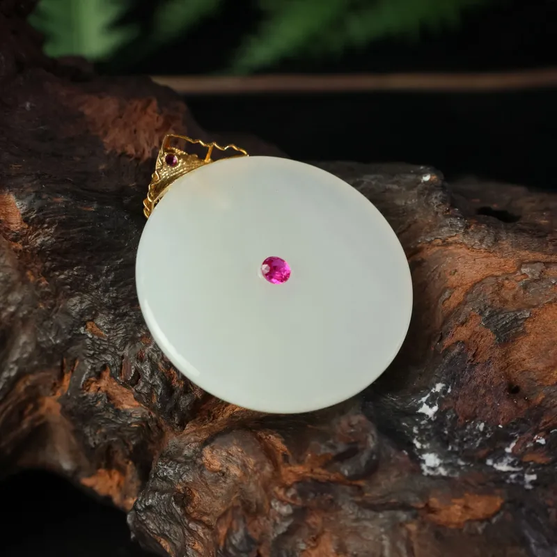 YUJIANQINGJIE Pendants Green Jade Unisex-6