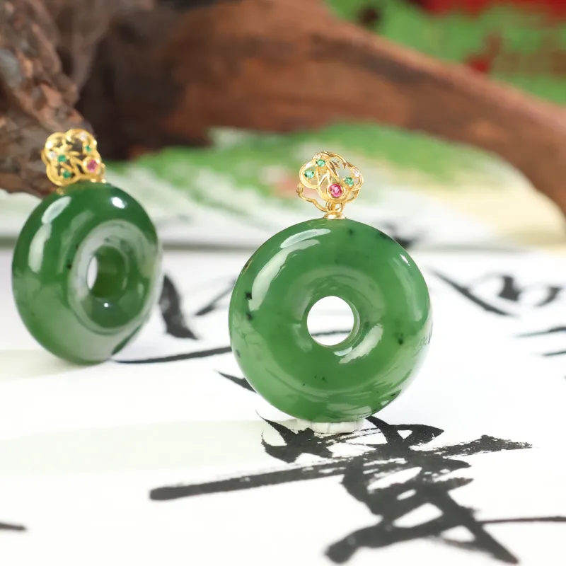 YUJIANQINGJIE Hetian Jade Pendants Jasper Unisex-6
