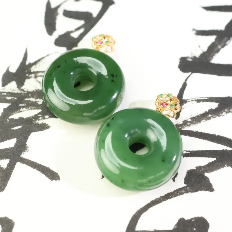 YUJIANQINGJIE Hetian Jade Pendants Jasper Unisex-5