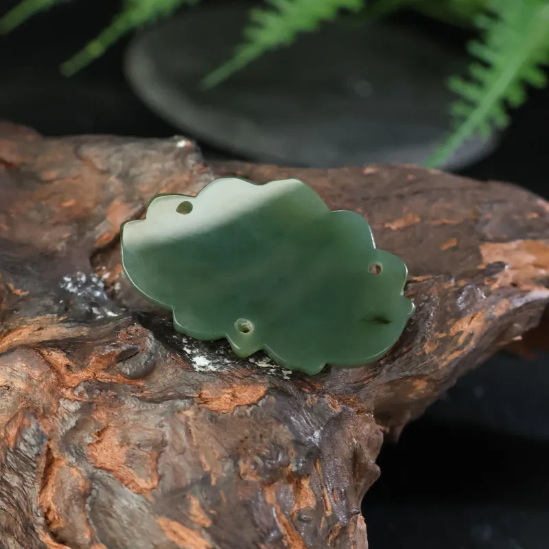 YUJIANQINGJIE Pendants Green Jade Unisex-4