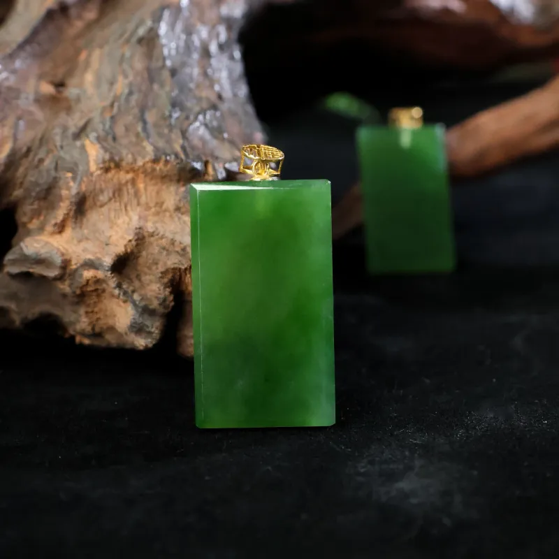 YUJIANQINGJIE Hetian Jade Pendants Jasper Unisex-3