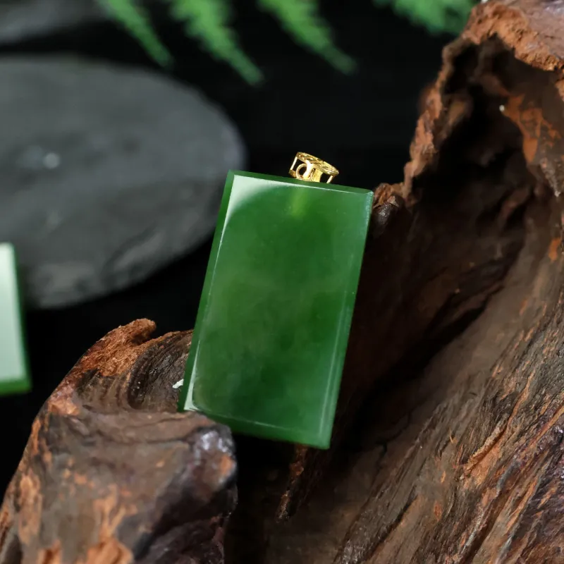 YUJIANQINGJIE Hetian Jade Pendants Jasper Unisex-2