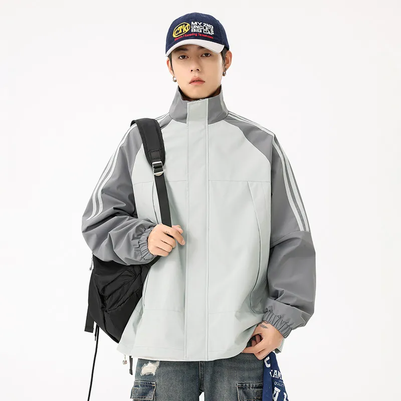 JEEP SPIRIT Outdoor Hiking And High Altitude Climbing Waterproof And Windproof Windbreaker Jacket Unisex-5