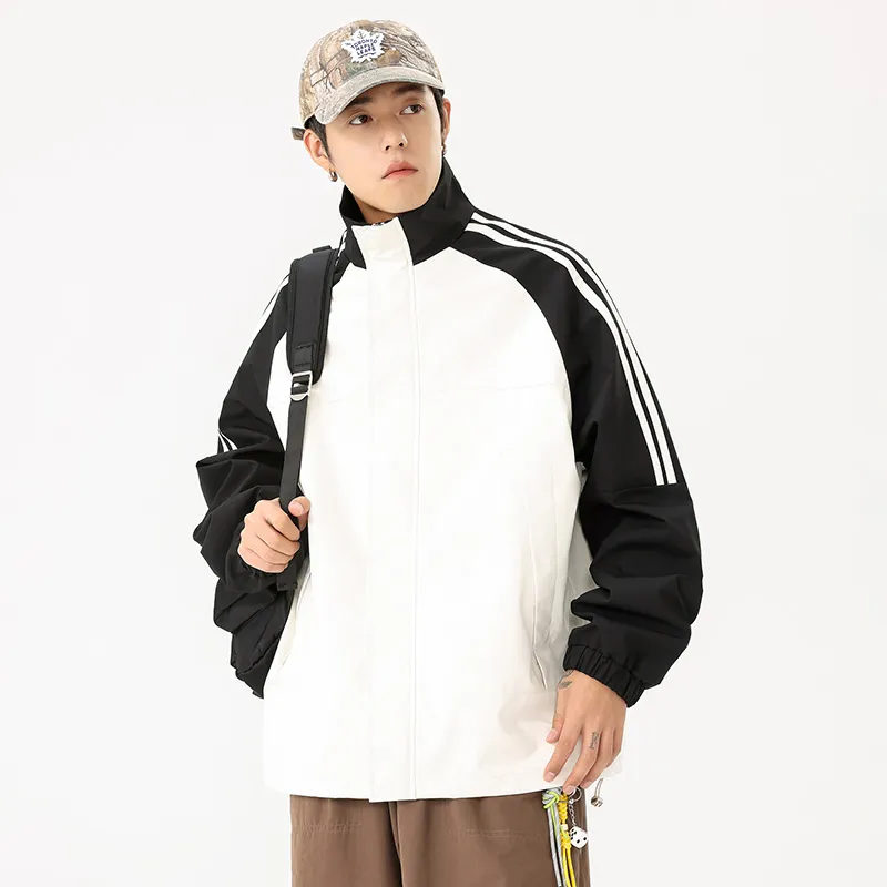 JEEP SPIRIT Outdoor Hiking And High Altitude Climbing Waterproof And Windproof Windbreaker Jacket Unisex-3