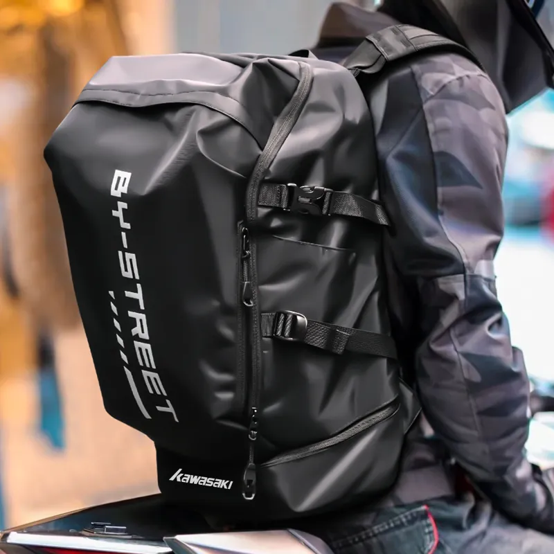 Kawasaki Fabric Backpack Regular Unisex Black-4