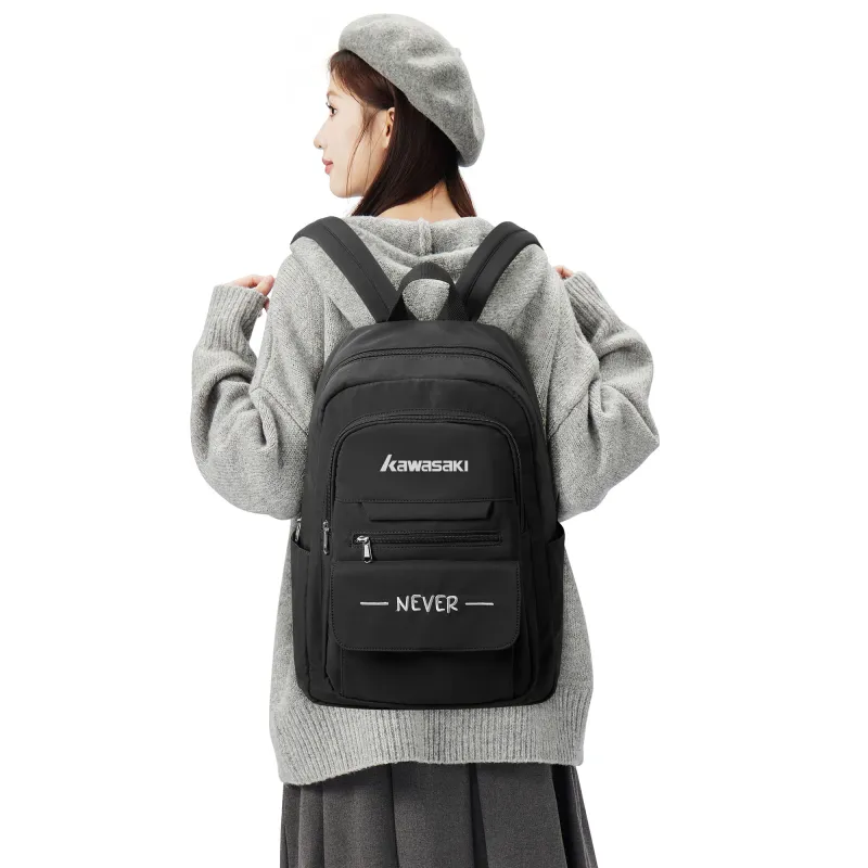 Kawasaki Fabric Backpack Unisex Khaki/Red/Black-21