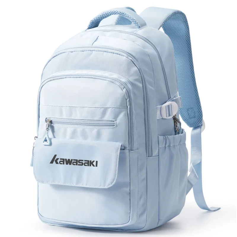 Kawasaki Fabric Backpack Regular Unisex Light Blue/Light Gray/Ecru-2