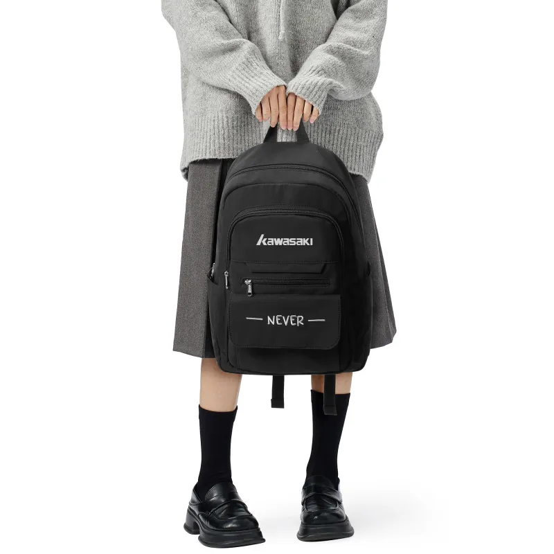 Kawasaki Fabric Backpack Unisex Khaki/Red/Black-20