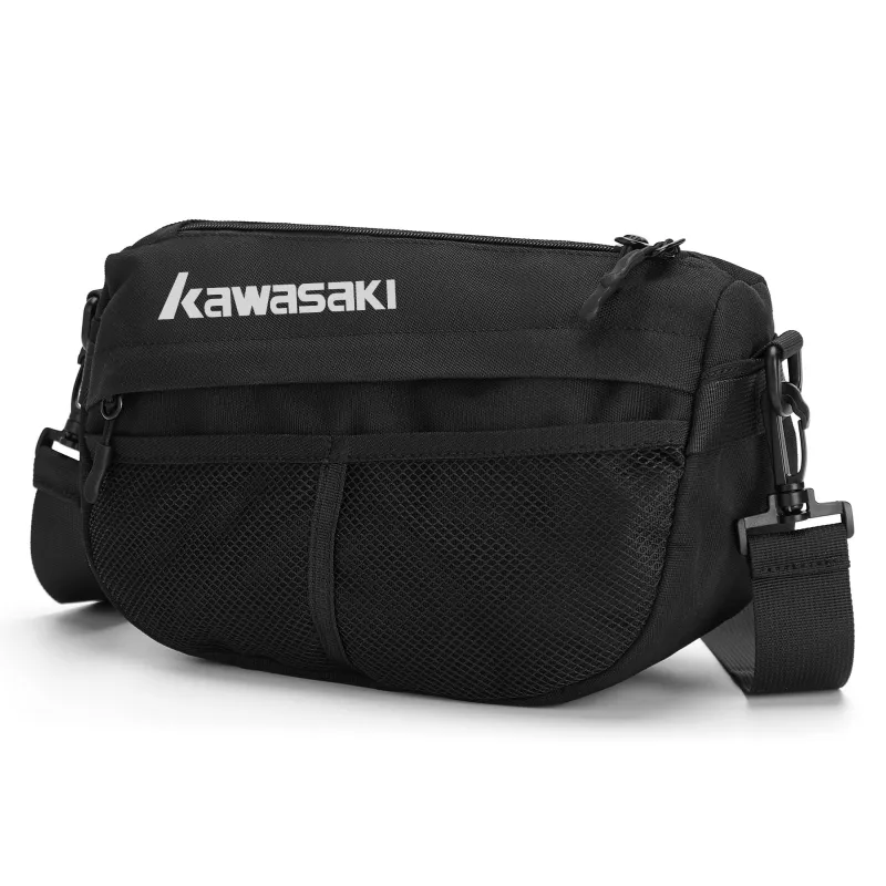Kawasaki Fabric Shoulder Bag, Crossbody Bag Regular Unisex Black-1