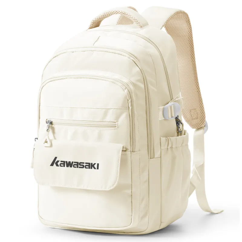 Kawasaki Fabric Backpack Regular Unisex Light Blue/Light Gray/Ecru-12