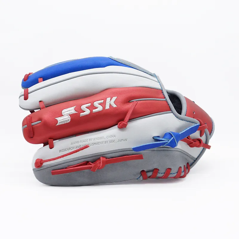 SSK Baseball Gloves Catcher's Glove Top Grain Cow Leather White Snake Color Scheme-2
