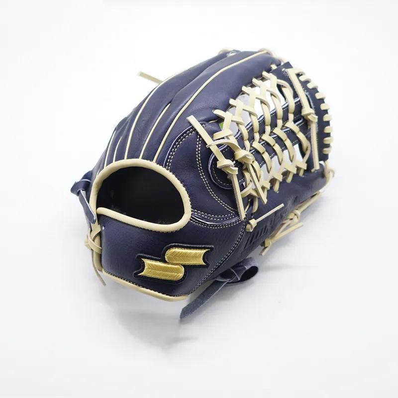 SSK Baseball Gloves Catcher's Glove Top Grain Cow Leather Navy Blue-2