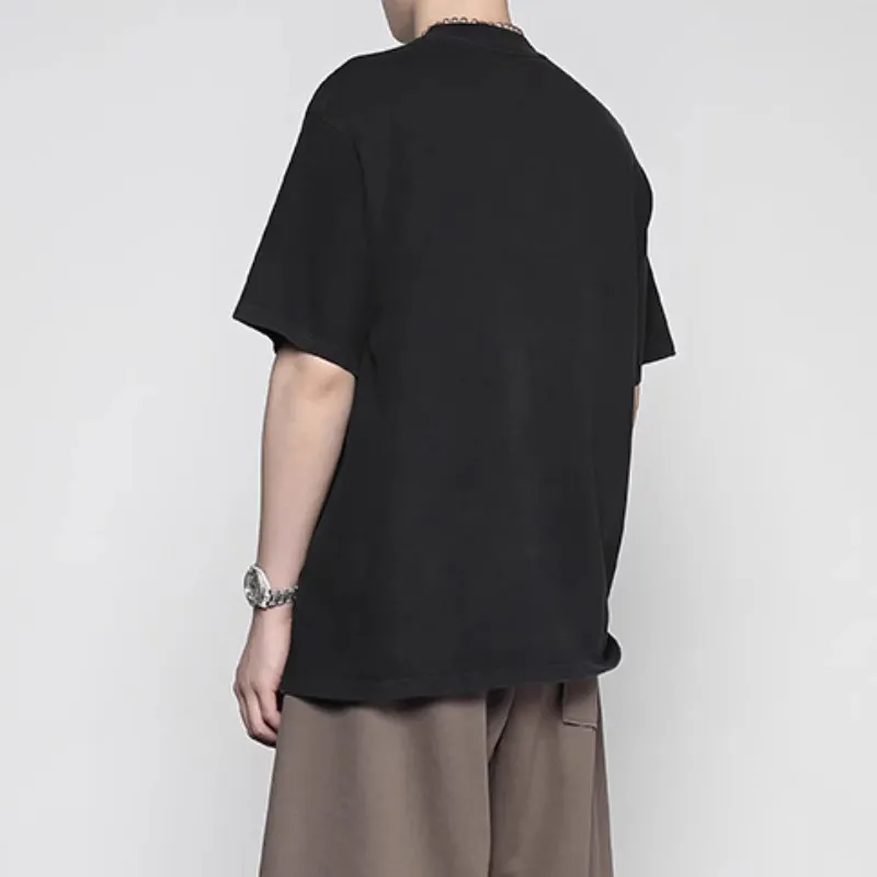 RAYSHOW T Shirts Men Black-1
