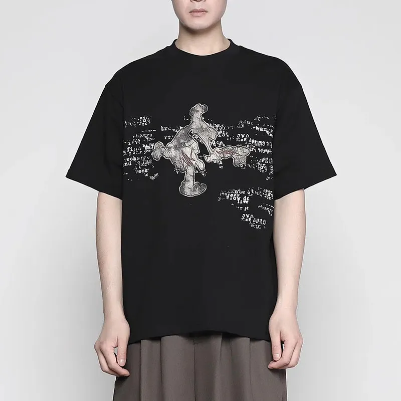 RAYSHOW T Shirts Men Black-2