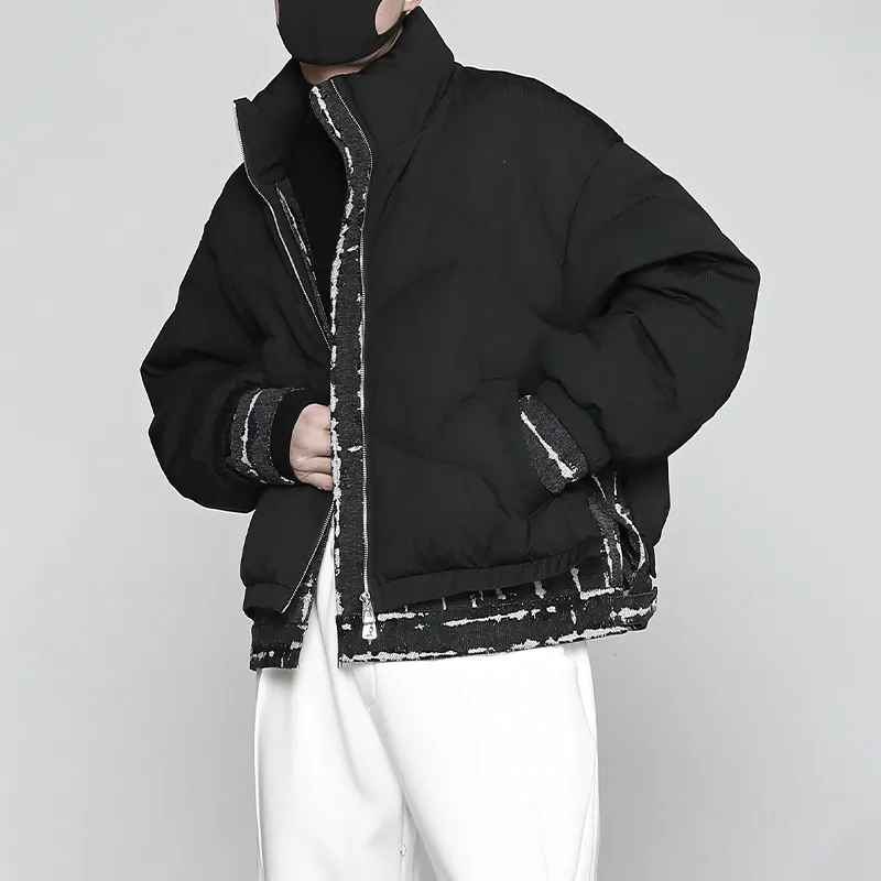 RAYSHOW Puffer Jacket Men's Black-2