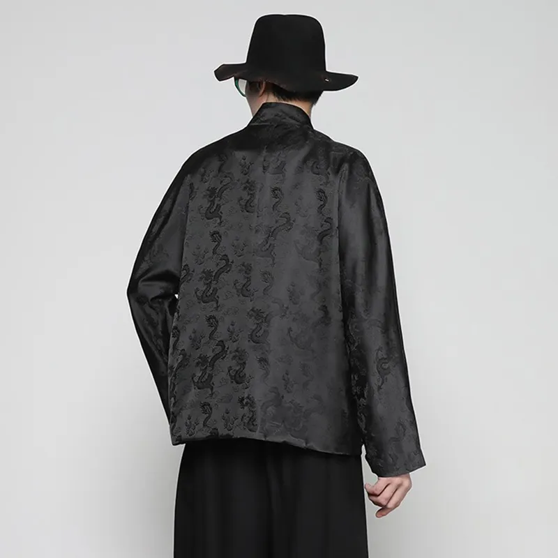 RAYSHOW Jackets Coats Men's Black-2