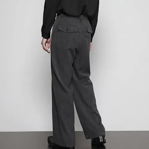RAYSHOW Casual Pants Men's Gray