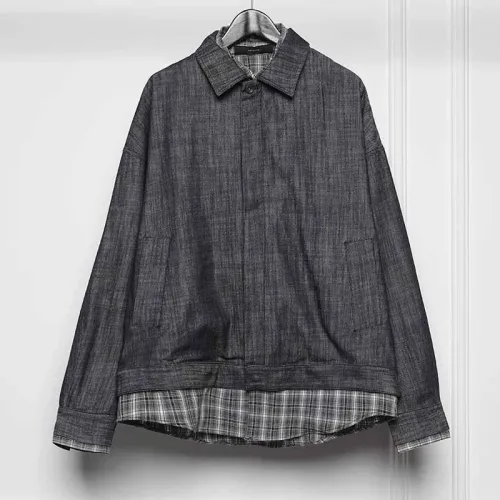 RAYSHOW Denim Jacket Men's Gray