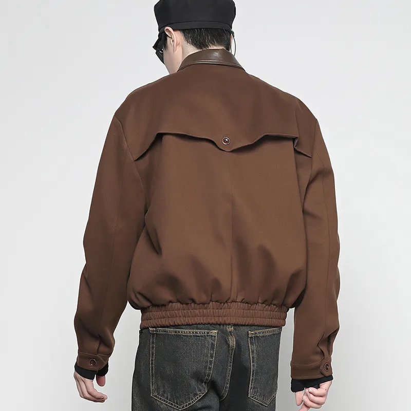 RAYSHOW Jackets Coats Men's Coffee-1