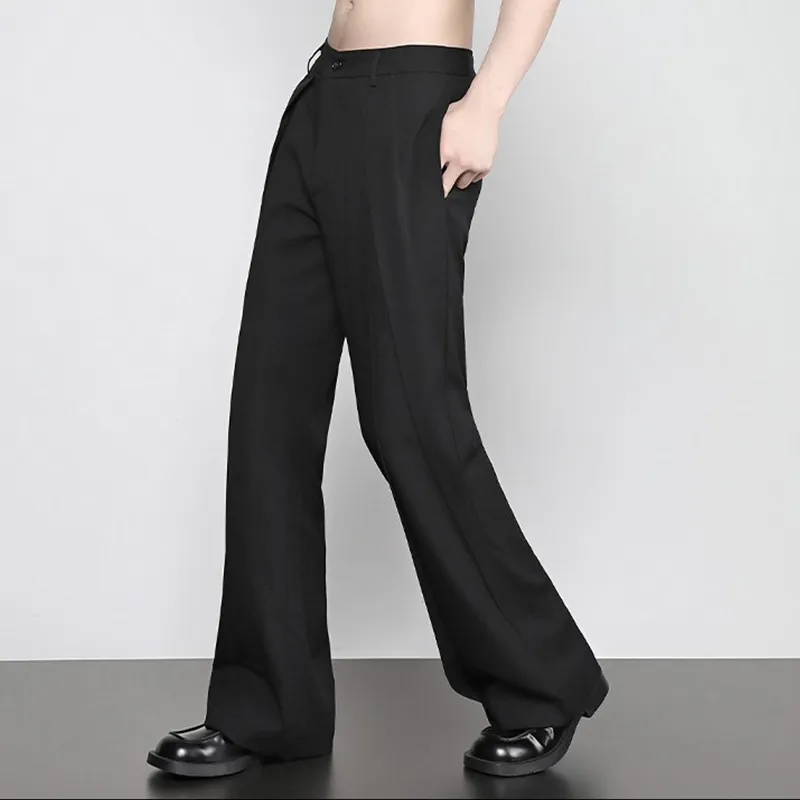 RAYSHOW Suit Trousers Men Black-3