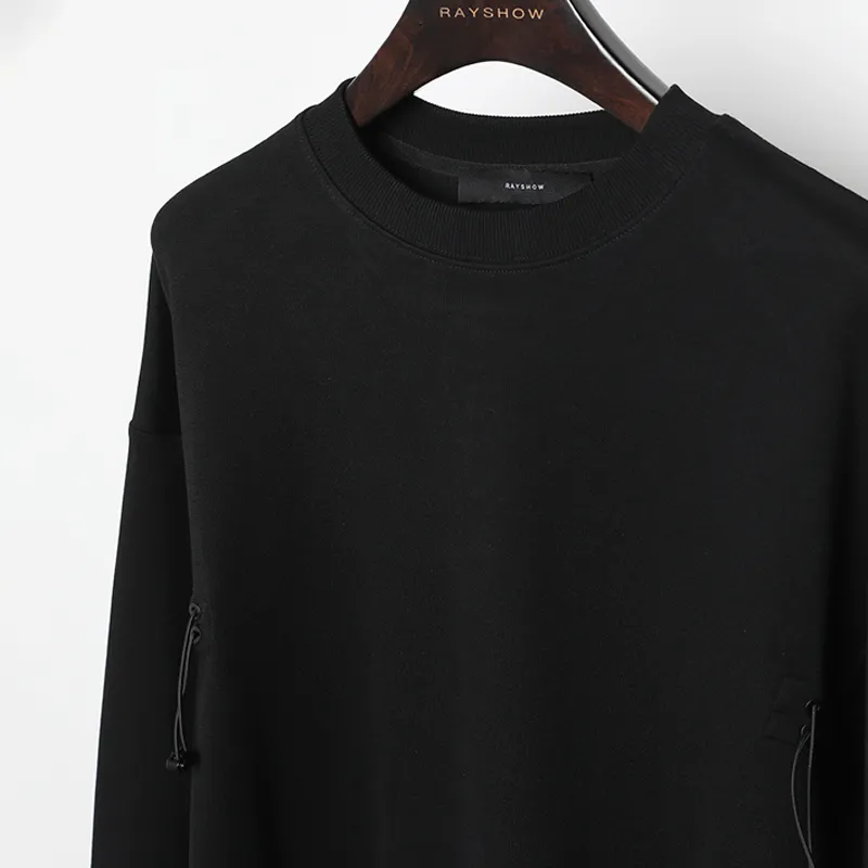 RAYSHOW Sweatshirts Men Black-2