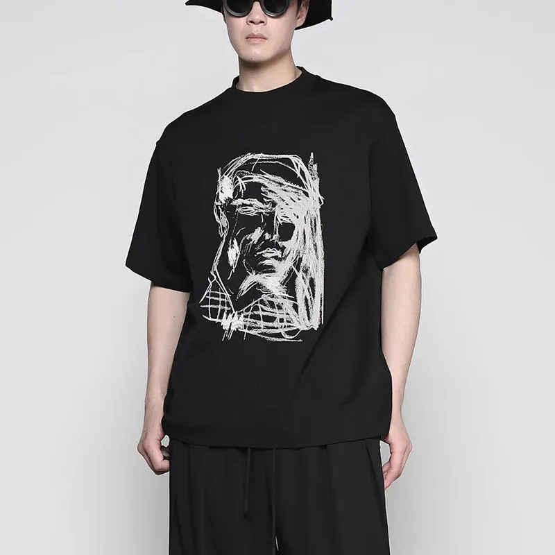 RAYSHOW T Shirts Men Black-3