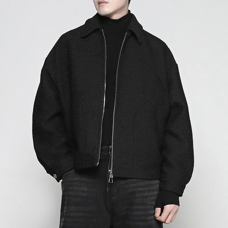 RAYSHOW Jackets Coats Men's Black-2