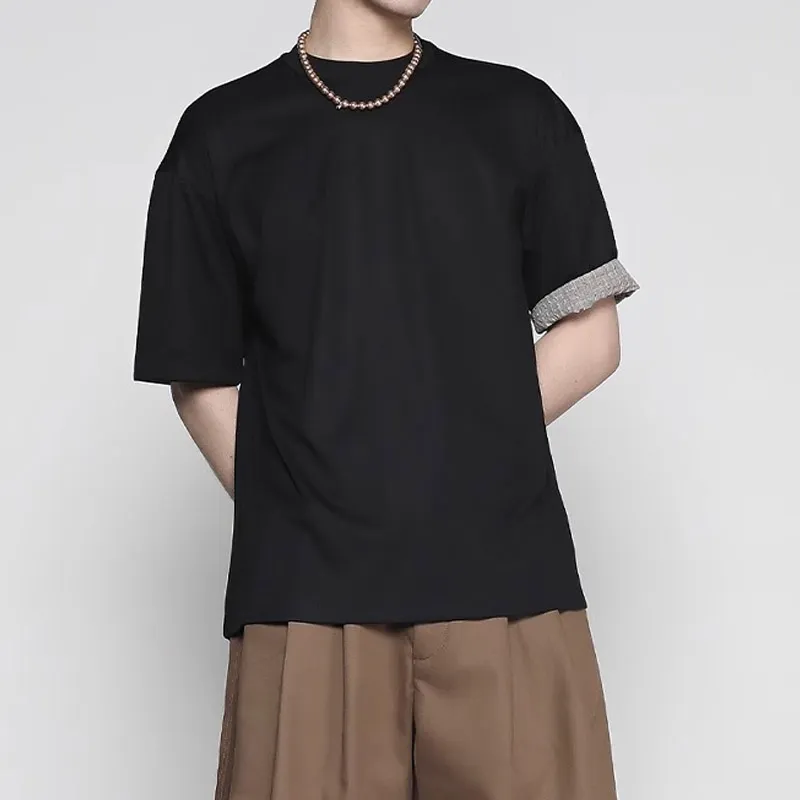 RAYSHOW T Shirts Men Black-5