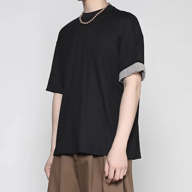 RAYSHOW T Shirts Men Black-4