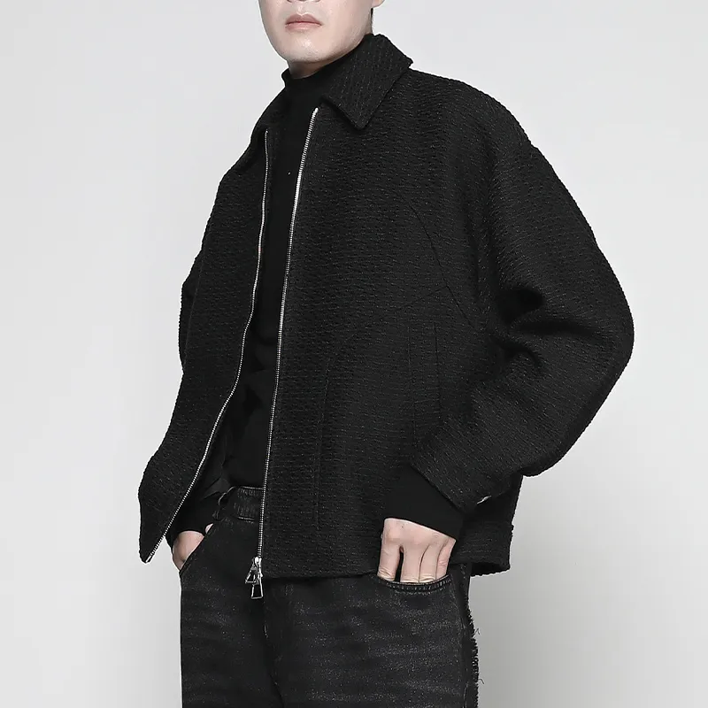 RAYSHOW Jackets Coats Men's Black-1