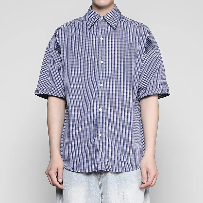 RAYSHOW Shirts Men Blue-2