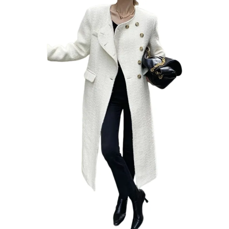 NANING9 Coats Women's White-2