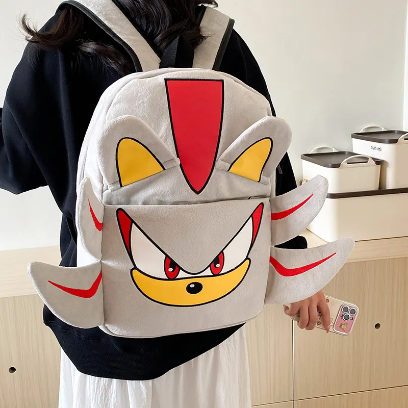YUANTUZHE Plush Backpack Unisex Multicolor-4
