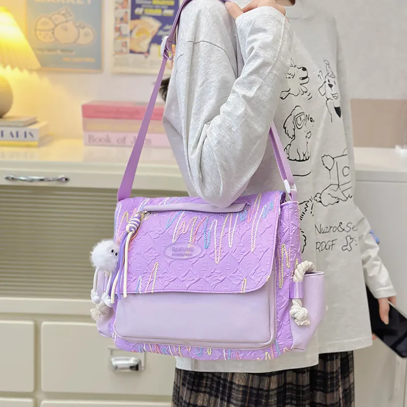 YUANTUZHE Polyester Crossbody Bag Regular Women's Multicolor-8