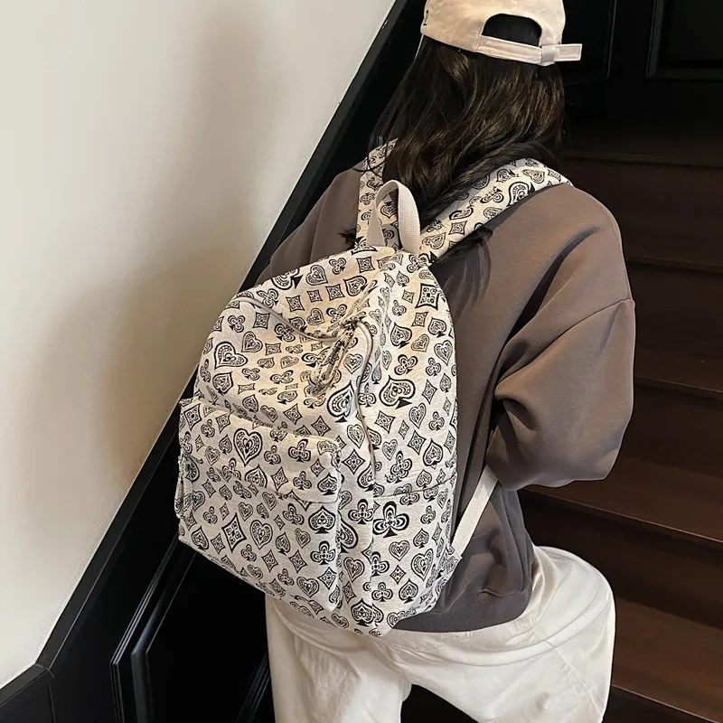 YUANTUZHE Fabric Backpack Unisex Multicolor-8