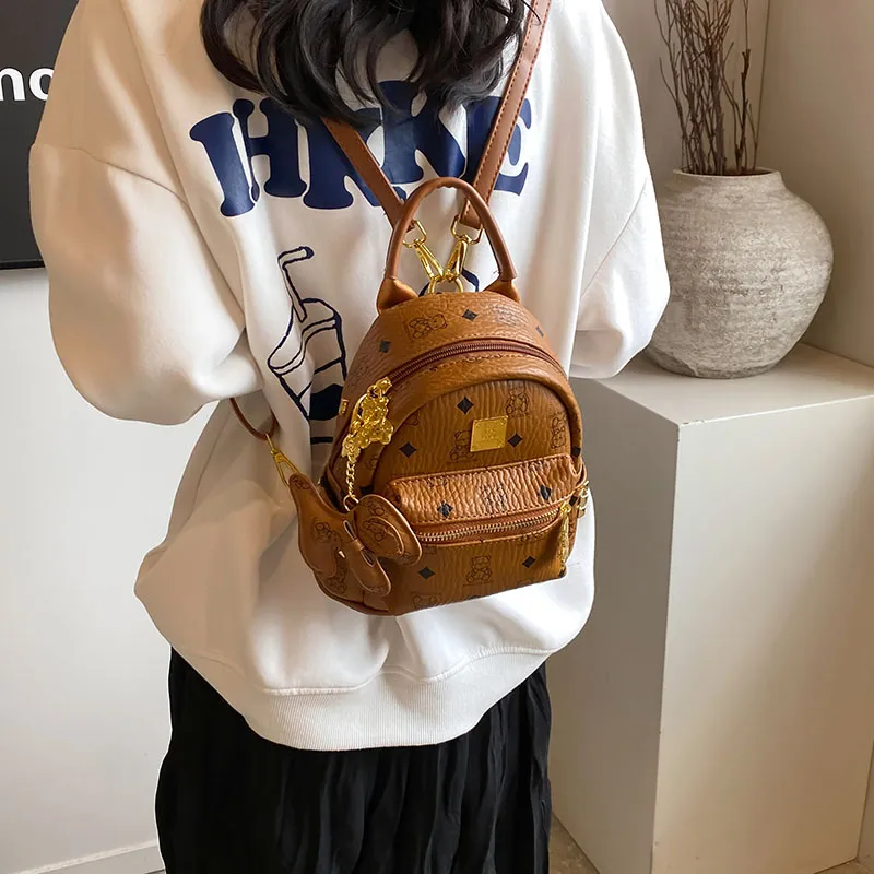 YUANTUZHE PU Backpack Regular Women's Pink/White/Black/Brown/Black & White-23