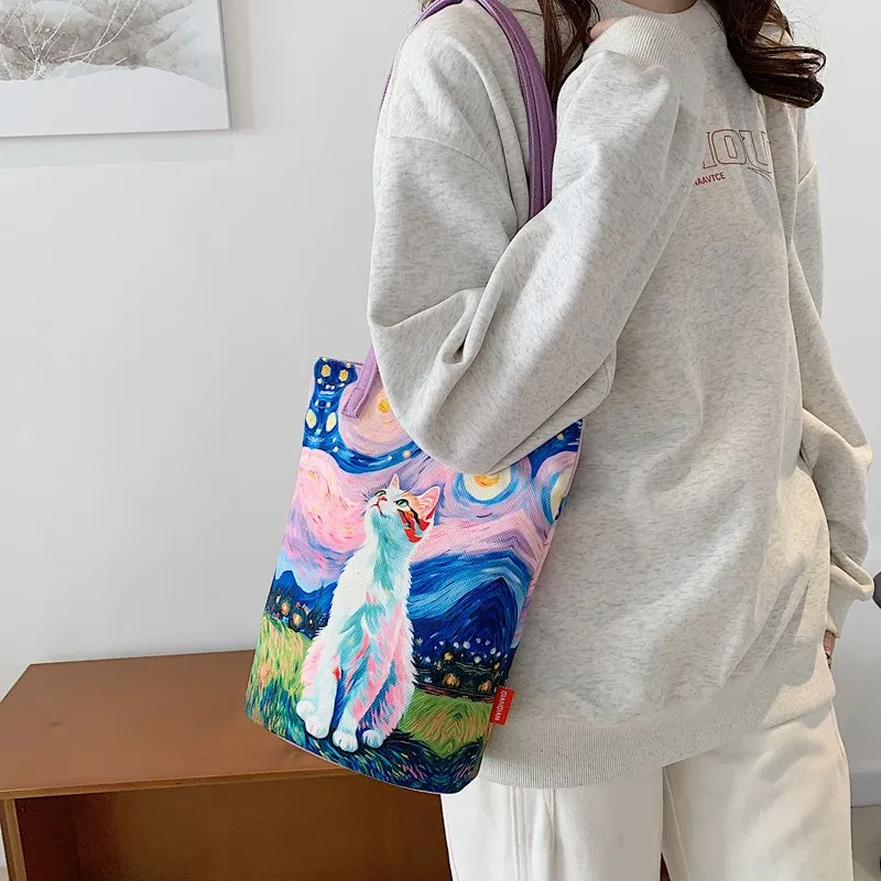 YUANTUZHE Short-Pile Twill Technical Fabric Shoulder Bag Women's Multicolor-3
