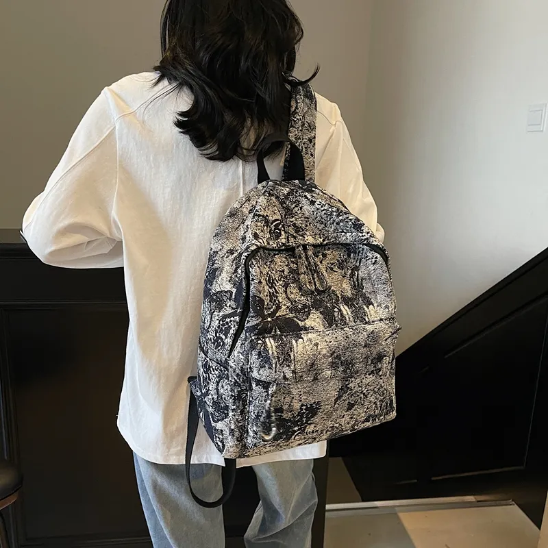 YUANTUZHE Fabric Backpack Unisex Multicolor-14