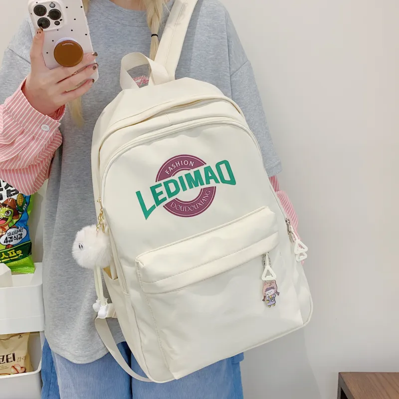 YUANTUZHE Nylon Fabric Backpack Unisex Multicolor-2