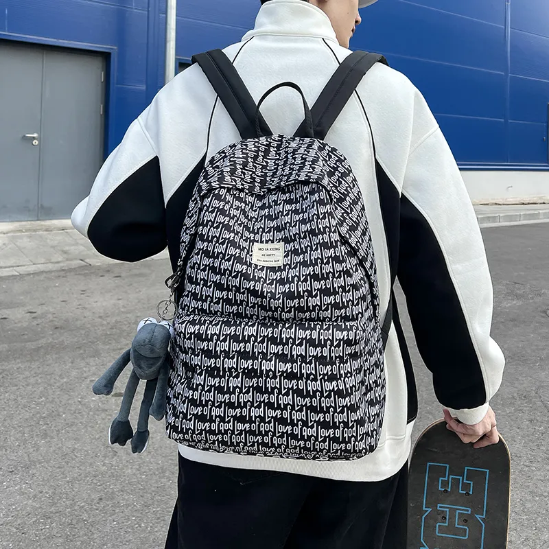 YUANTUZHE Composite Cloth Backpack Unisex Multicolor-19