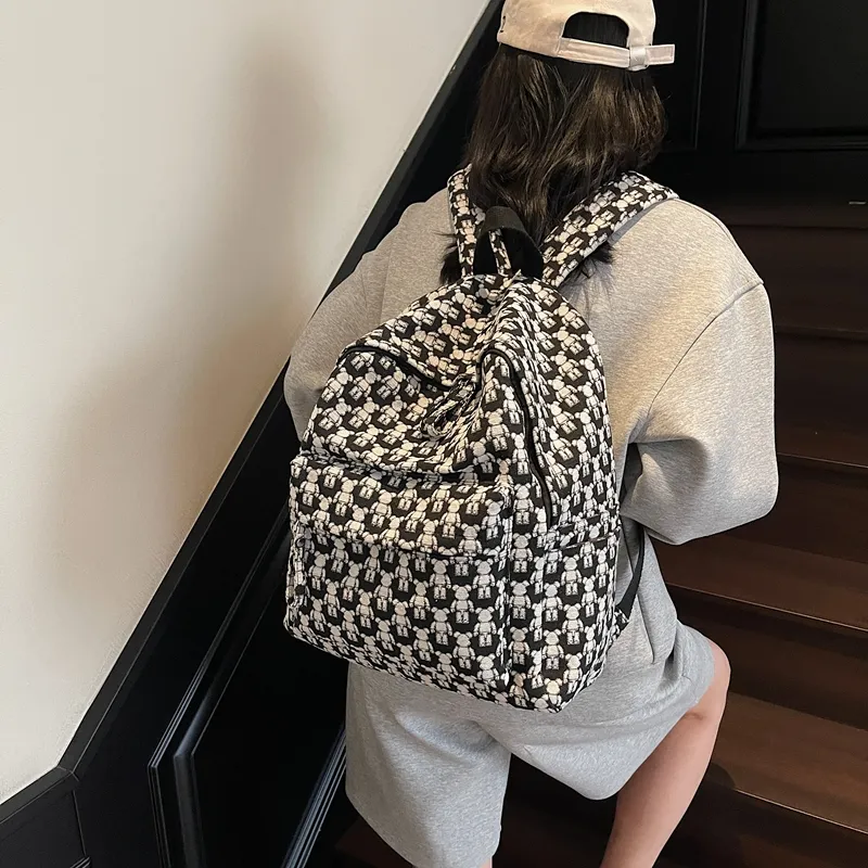 YUANTUZHE Fabric Backpack Unisex Multicolor-5
