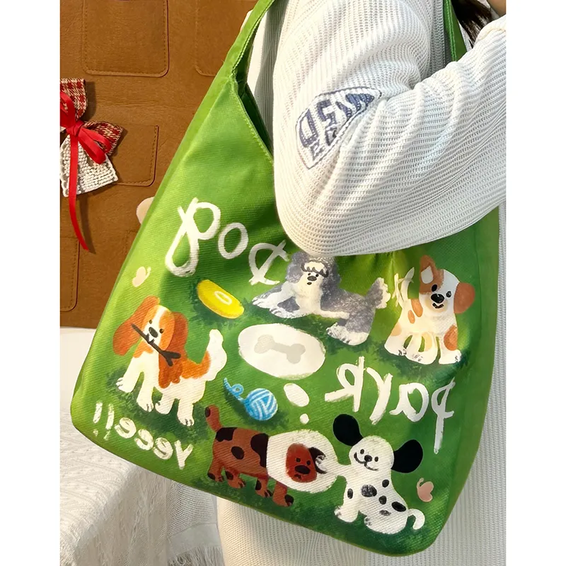 YUANTUZHE Canvas Bag, Tote Bag, Shoulder Bag Women's Multicolor-4