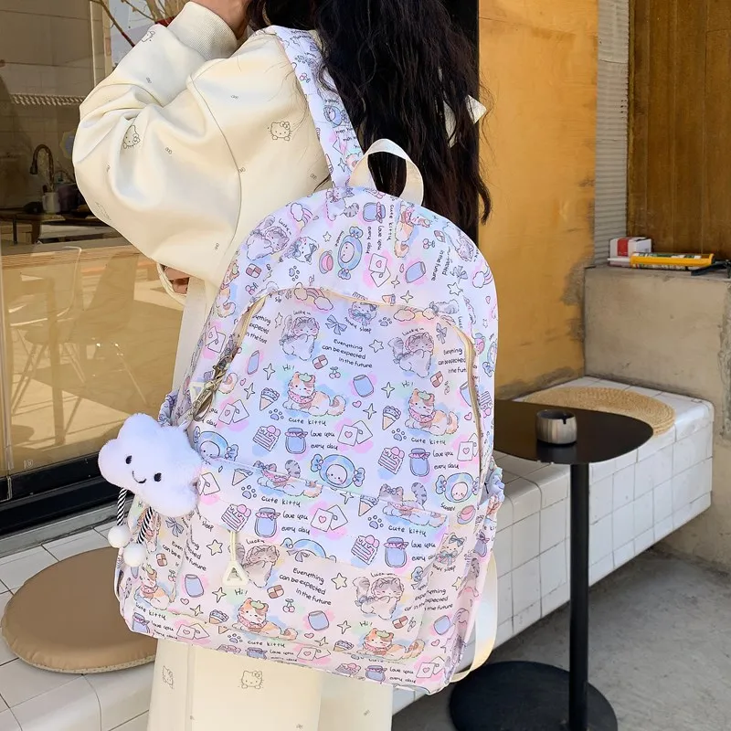 YUANTUZHE Composite Cloth Backpack Women's Multicolor-13