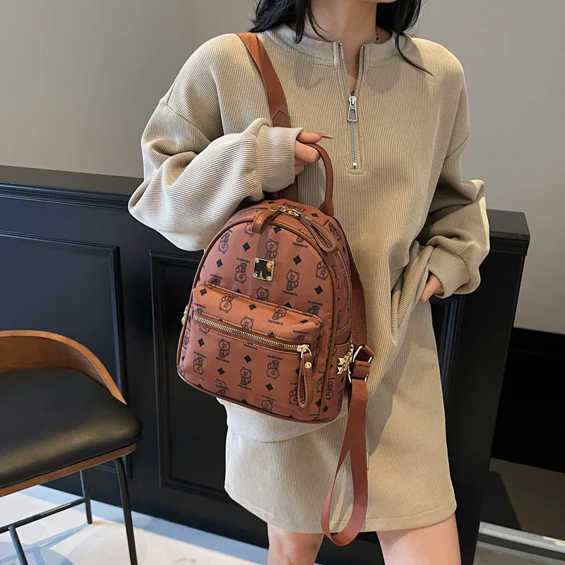 YUANTUZHE Pu Backpack Regular Women's Multicolor-12